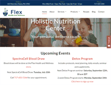 Tablet Screenshot of flexhealthandwellness.com